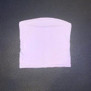 BRANDY MELVILLE LAVENDER STRAPLESS CROP TOP